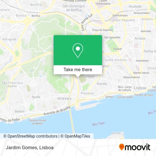 Jardim Gomes map