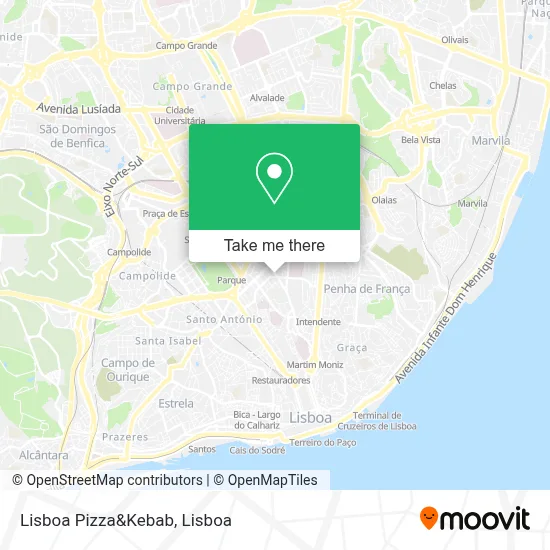 Lisboa Pizza&Kebab map