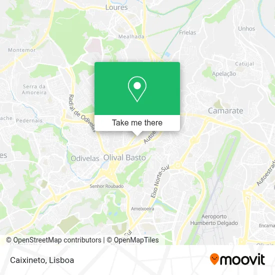 Caixineto map