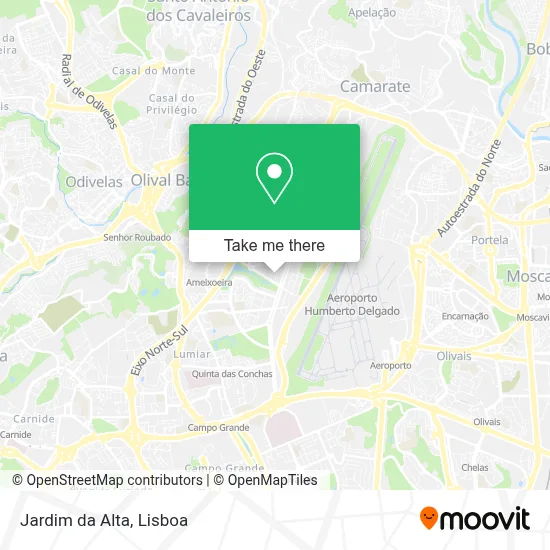 Jardim da Alta map