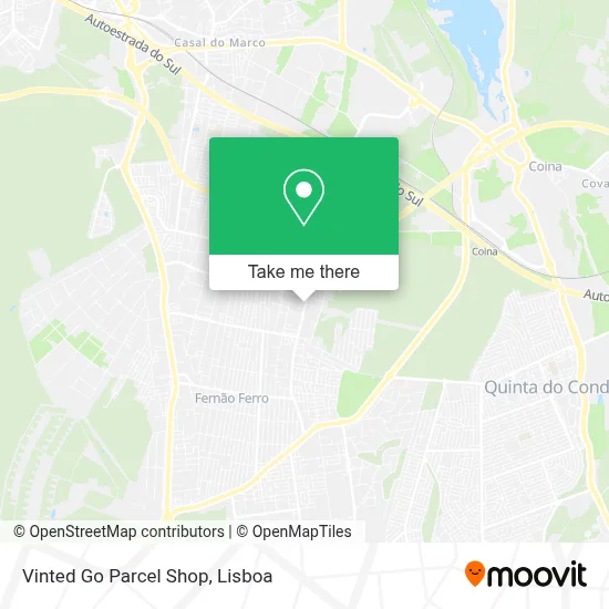 Vinted Go Parcel Shop mapa