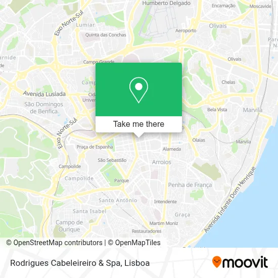 Rodrigues Cabeleireiro & Spa map