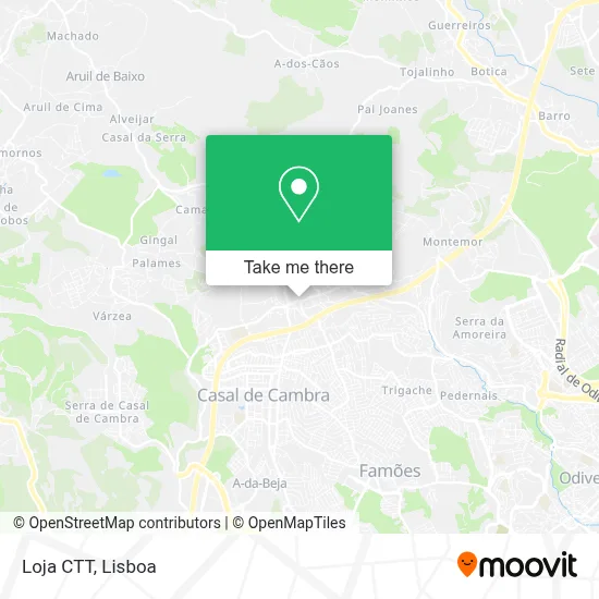 Loja CTT map