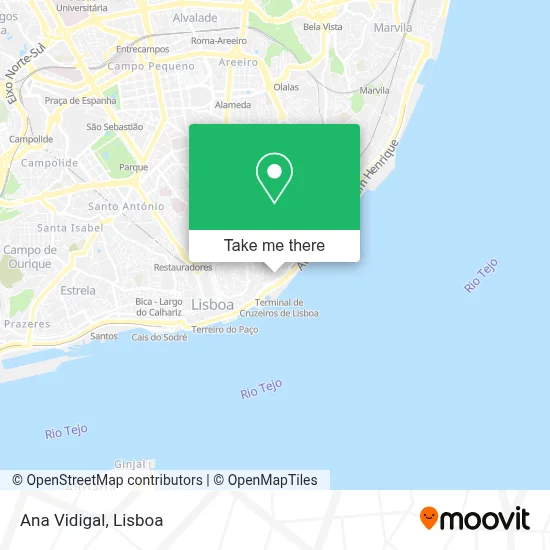 Ana Vidigal map