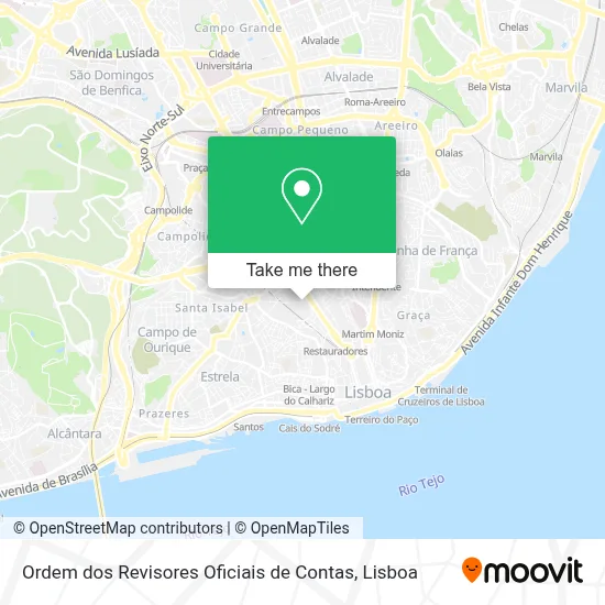 Ordem dos Revisores Oficiais de Contas map