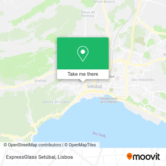 ExpressGlass Setúbal map