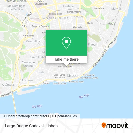 Largo Duque Cadaval map