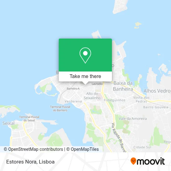Estores Nora map