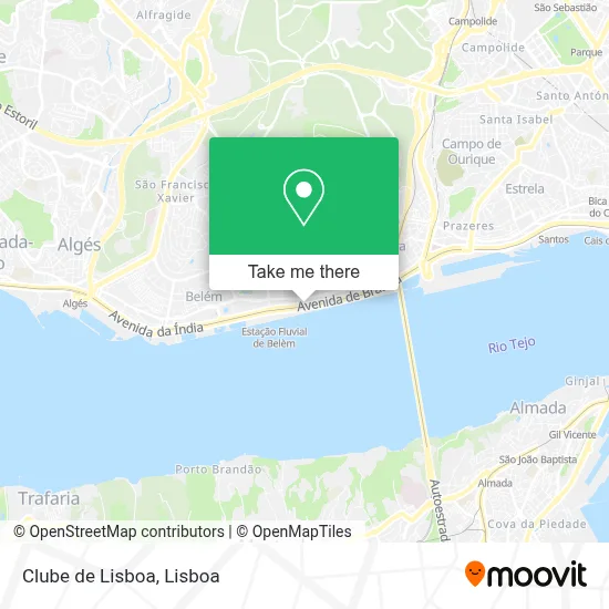 Clube de Lisboa map