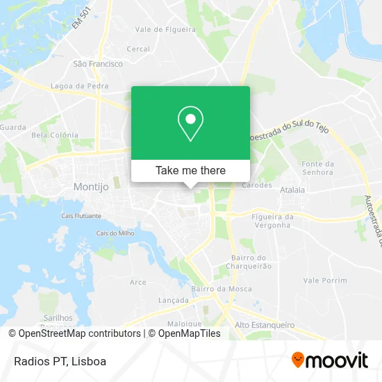 Radios PT mapa