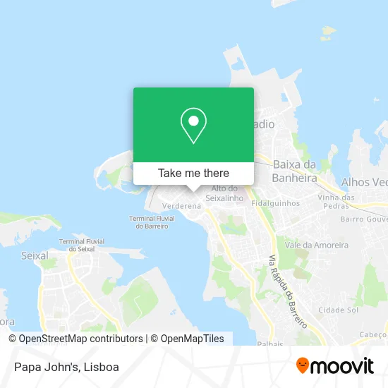 Papa John's map