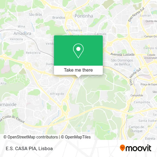 E.S. CASA PIA map