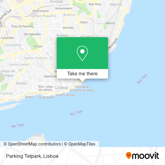 Parking Telpark map