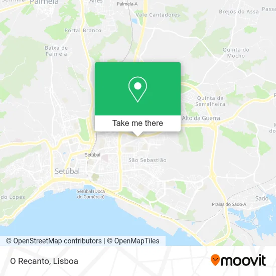 O Recanto map