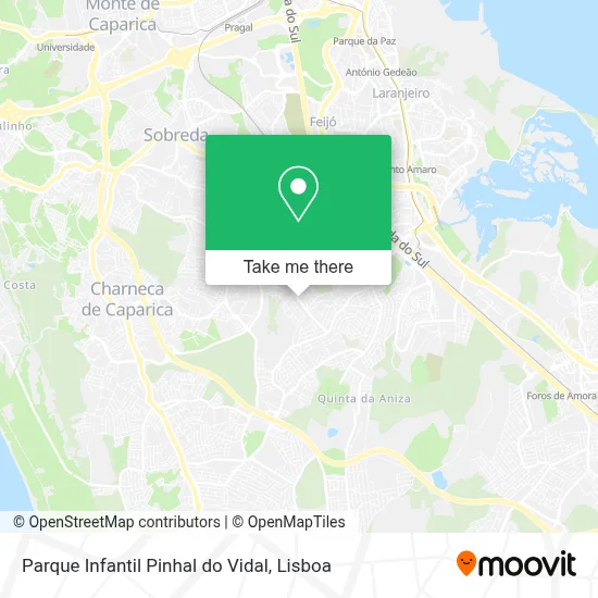 Parque Infantil Pinhal do Vidal mapa