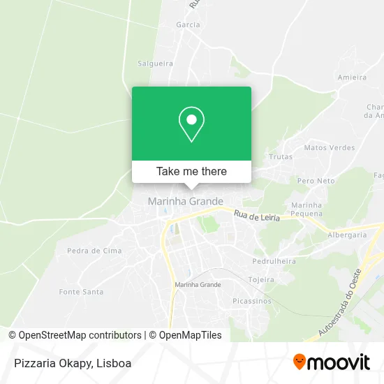 Pizzaria Okapy map