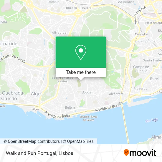 Walk and Run Portugal map