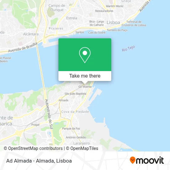 Ad Almada - Almada map