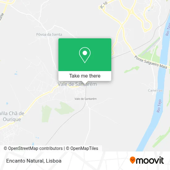 Encanto Natural map