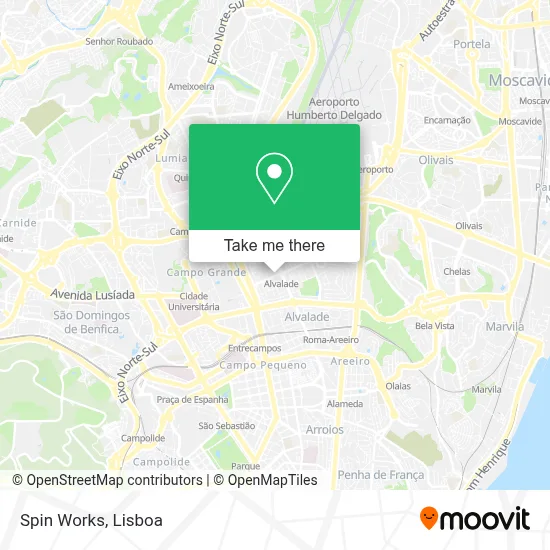 Spin Works mapa