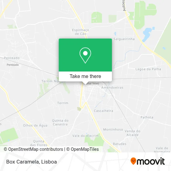 Box Caramela map