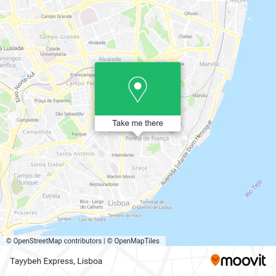 Tayybeh Express mapa