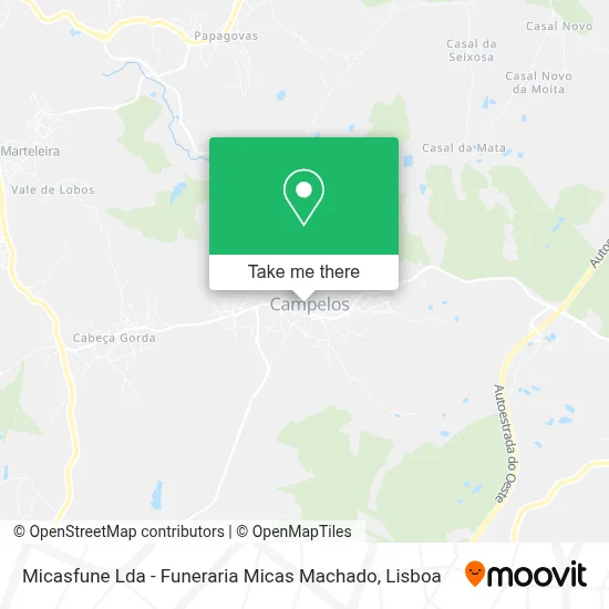 Micasfune Lda - Funeraria Micas Machado map