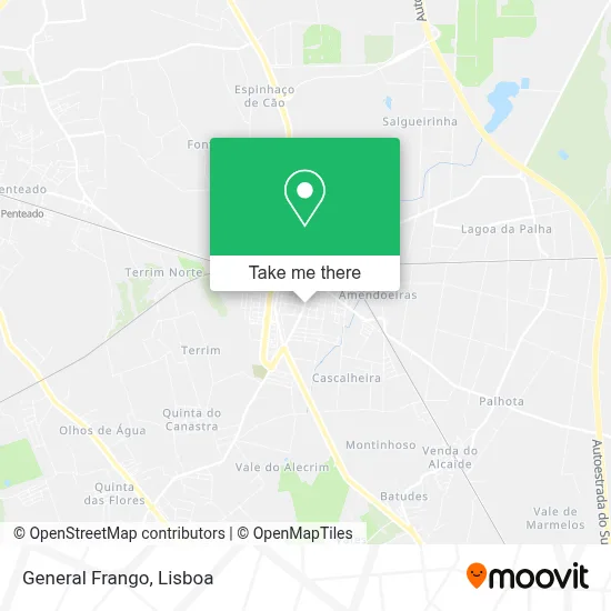 General Frango mapa