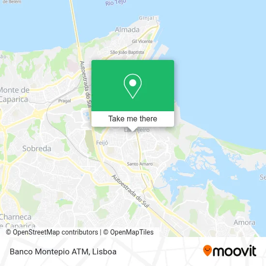 Banco Montepio ATM map