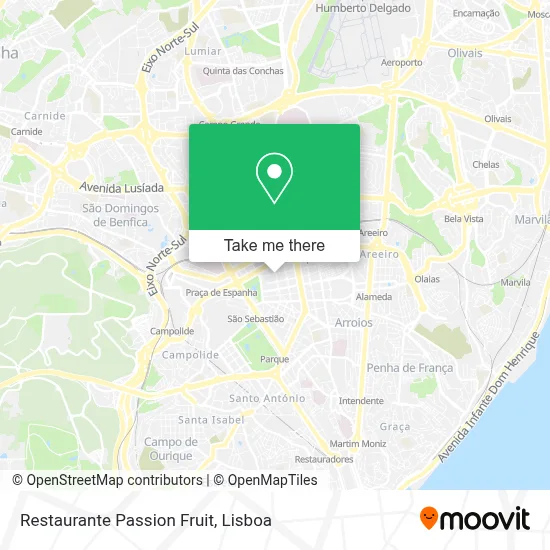 Restaurante Passion Fruit map