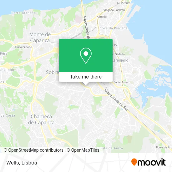 Wells mapa