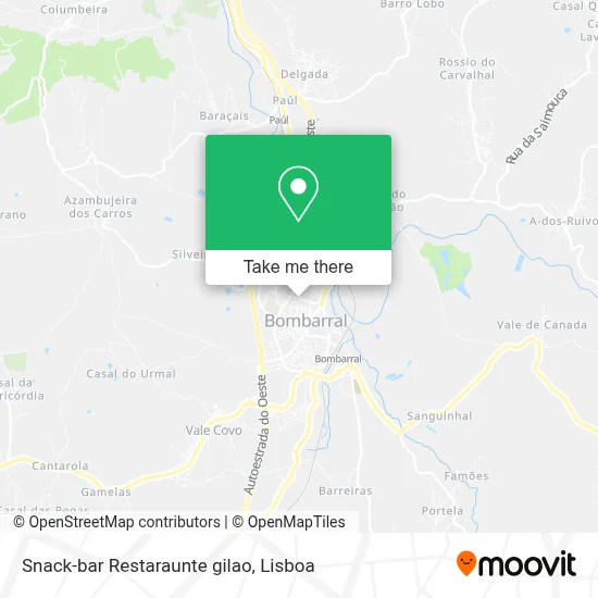 Snack-bar Restaraunte gilao map