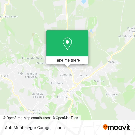 AutoMontenegro Garage map