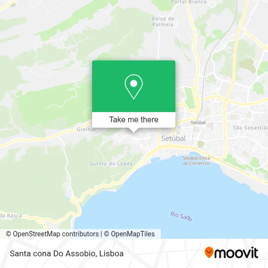 Santa cona Do Assobio map
