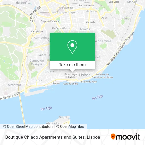 Boutique Chiado Apartments and Suites map