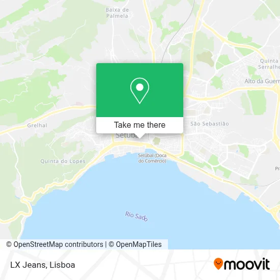 LX Jeans map