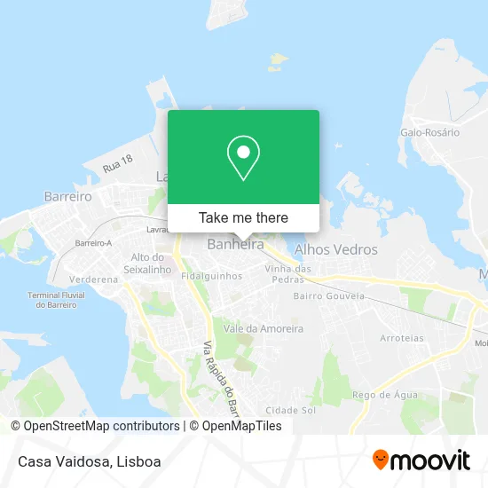 Casa Vaidosa map
