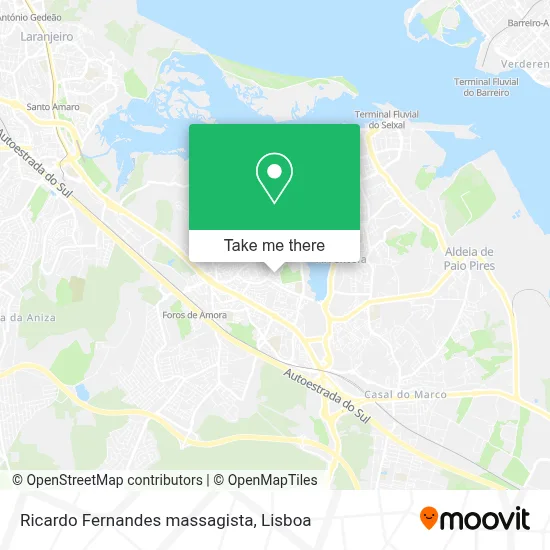 Ricardo Fernandes massagista map