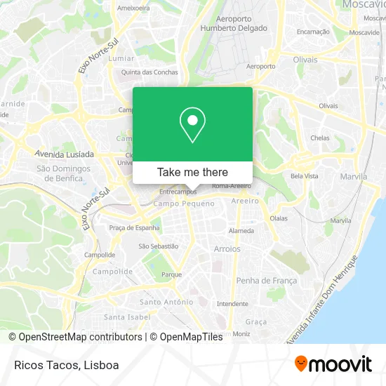 Ricos Tacos mapa