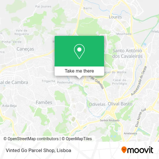 Vinted Go Parcel Shop mapa