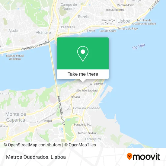 Metros Quadrados map