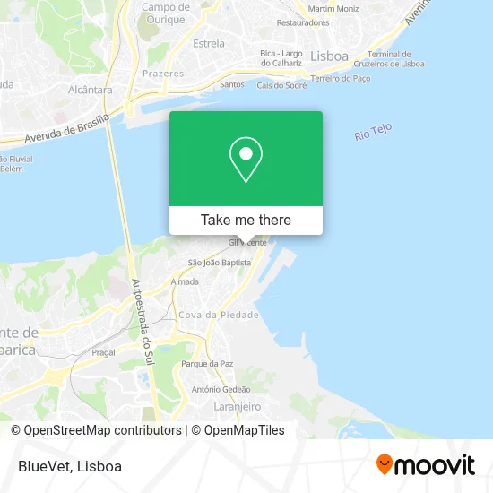 BlueVet map