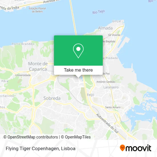 Flying Tiger Copenhagen map