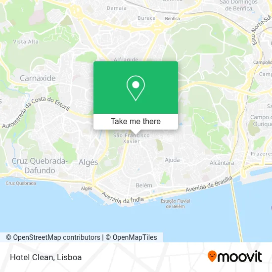 Hotel Clean map