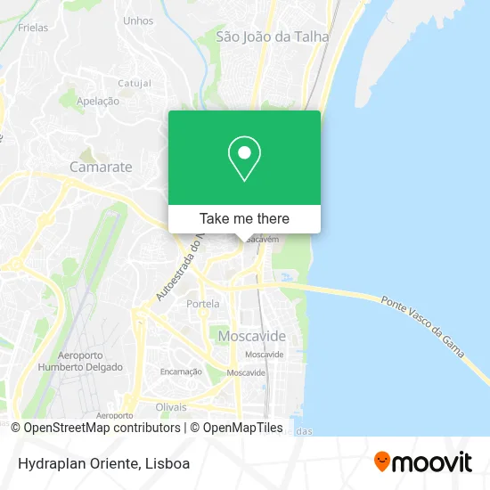 Hydraplan Oriente map
