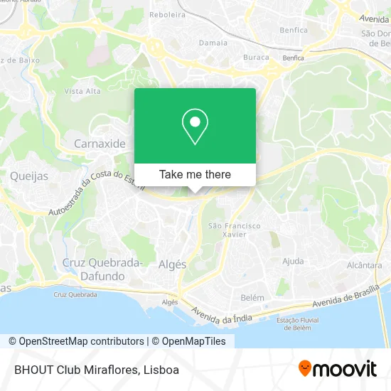 BHOUT Club Miraflores map