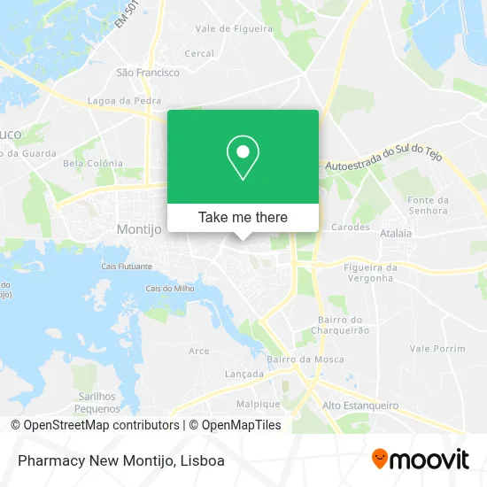 Pharmacy New Montijo map