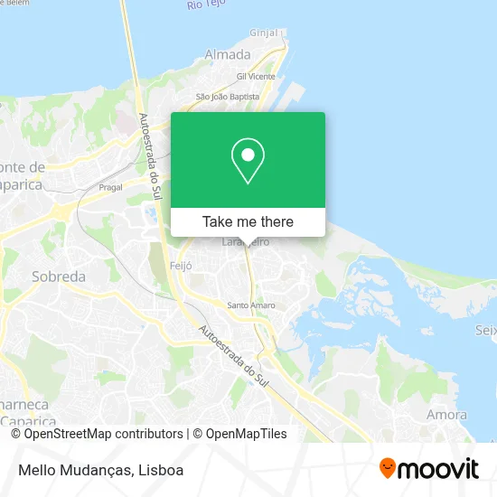Mello Mudanças map