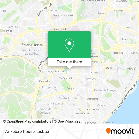 Ar kebab house map