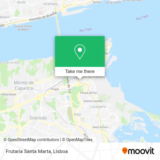 Frutaria Santa Marta map